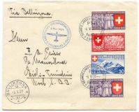 Brief nach Bellinzona mit 4 sch&ouml;ne Z&uuml;rich-EXPO-Marken 1939